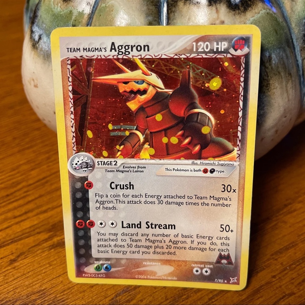 Team Magma's Aggron Holo (Team Magma vs. Team Aqua) Pokemon Card
